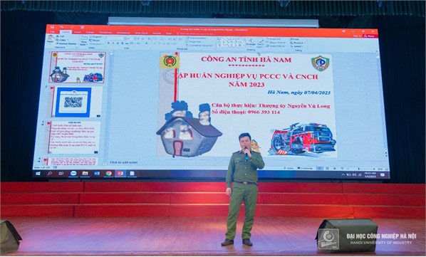 Sôi nổi chương trình “Sinh viên Đại học Công nghiệp Hà Nội với công tác phòng cháy, chữa cháy & cứu nạn, cứu hộ”